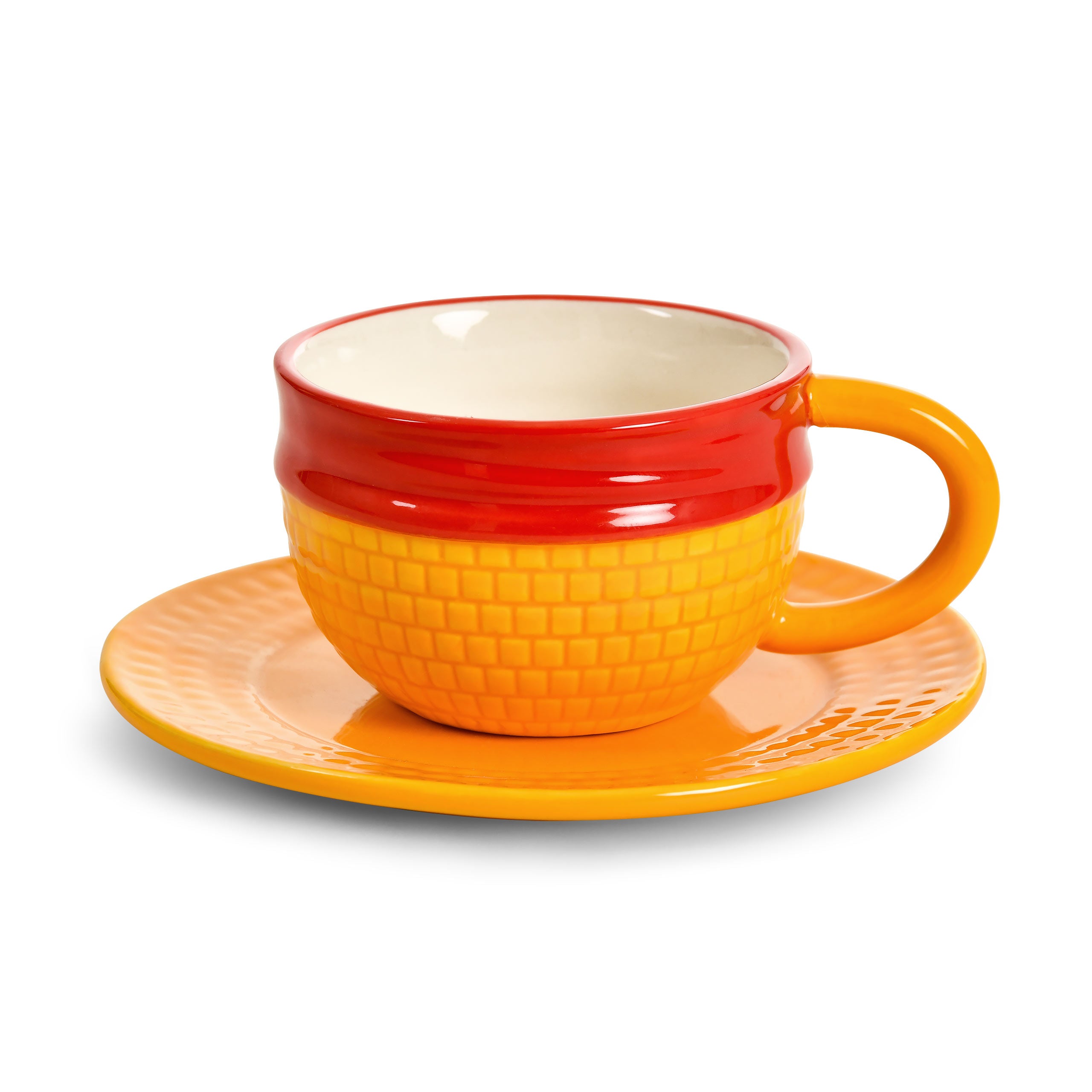 Produktbild Luffy Stråhatt Mugg med Fat - One Piece