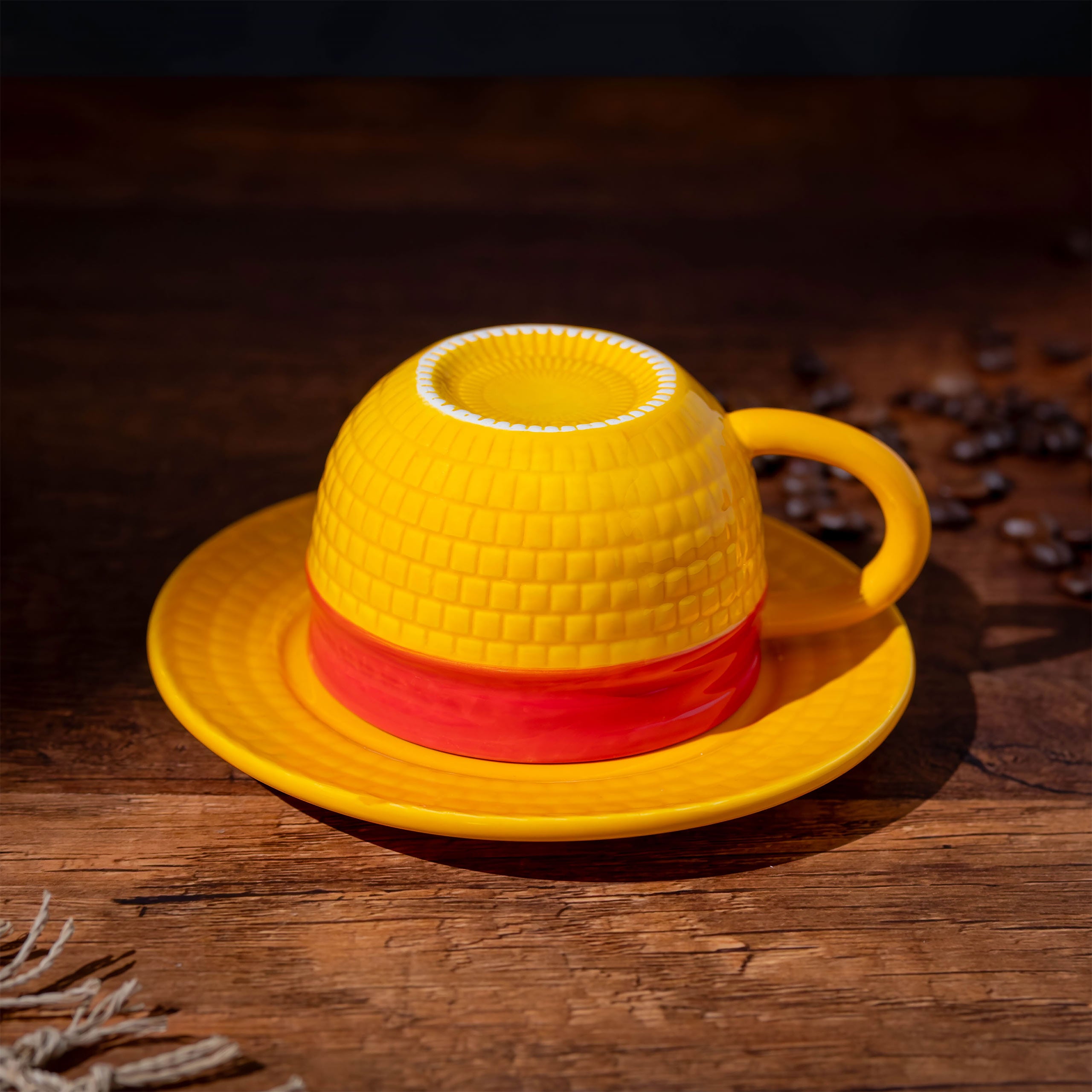 Produktbild Luffy Stråhatt Mugg med Fat - One Piece