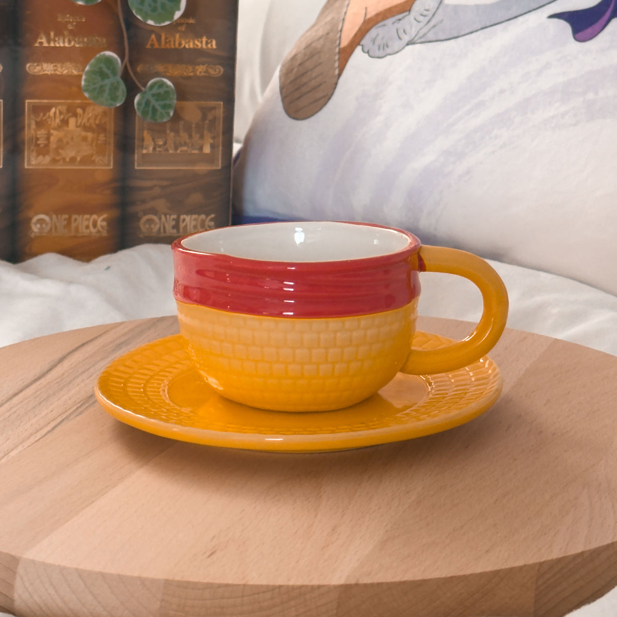 Produktbild Luffy Stråhatt Mugg med Fat - One Piece