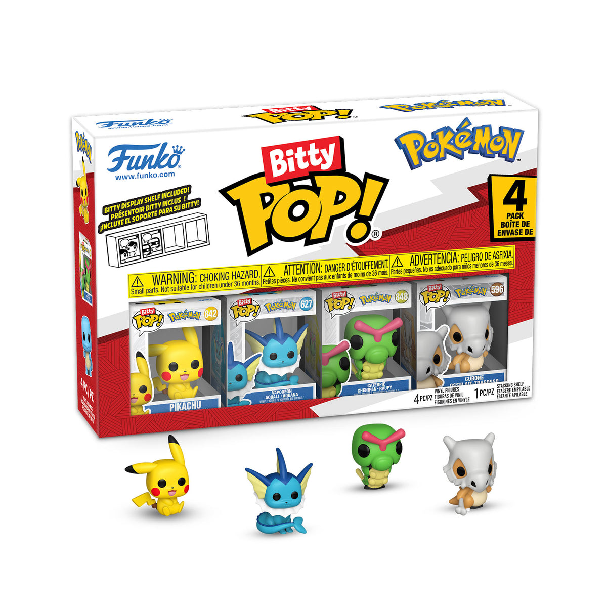 Produktbild Pokemon - Pikachu och Vänner Funko Bitty Pop 4-figurset