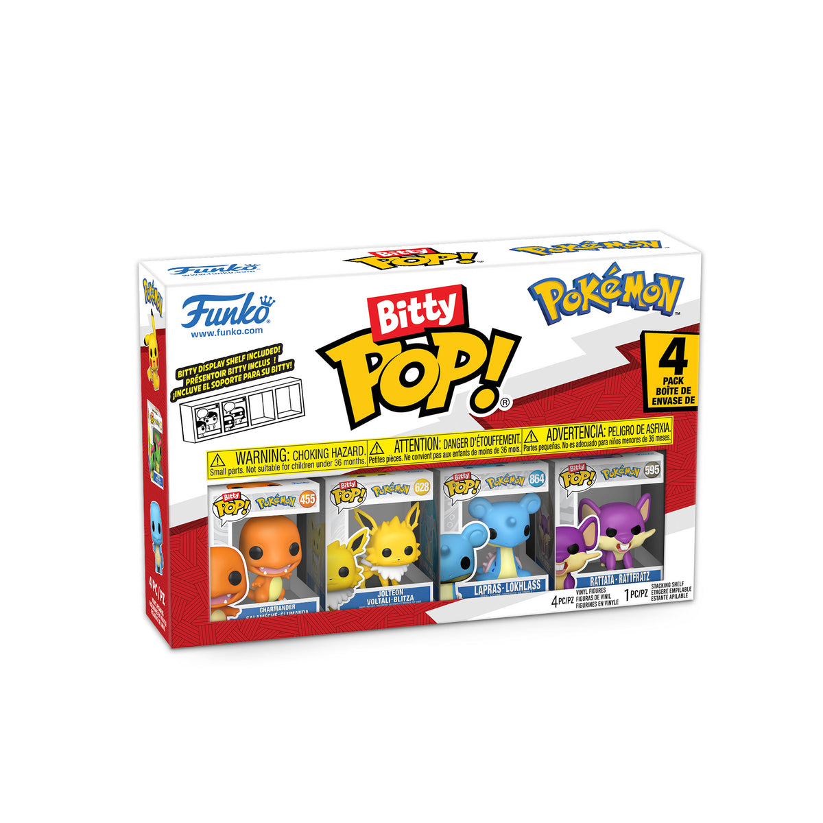 Produktbild Pokemon - Charmander och Vänner Funko Bitty Pop 4-Figur Set Serie 2