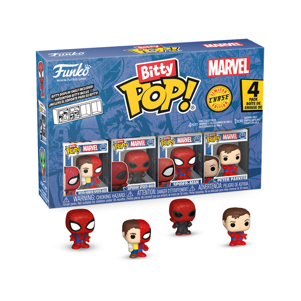 Produktbild Spider-Man - Parker Split Funko Bitty Pop 4-pack figurer