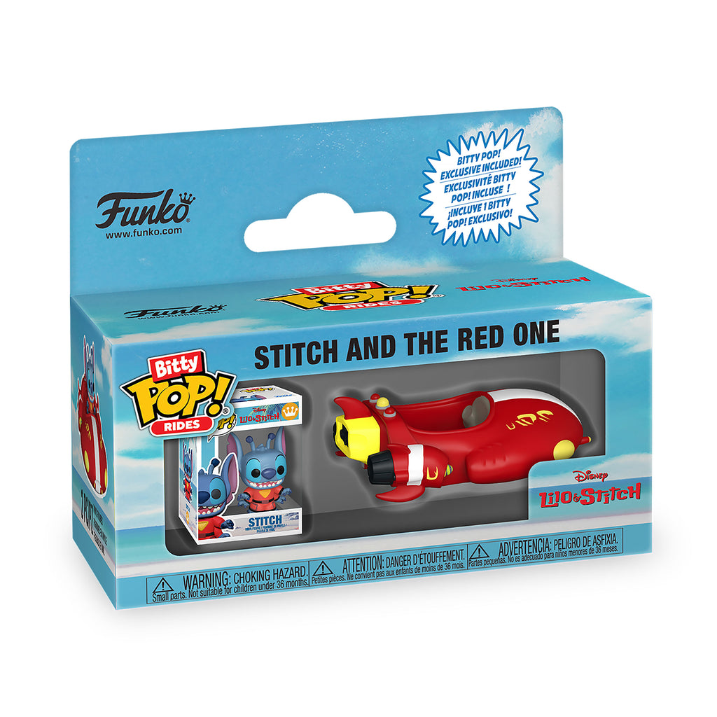 Produktbild Lilo & Stitch - The Red One Funko Bitty Pop Ride Figursats