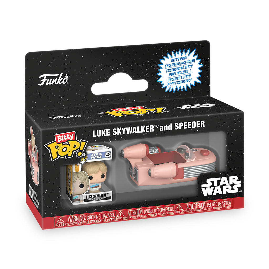 Produktbild Star Wars - Luke Skywalker med Speeder Funko Bitty Pop Ride Figurset