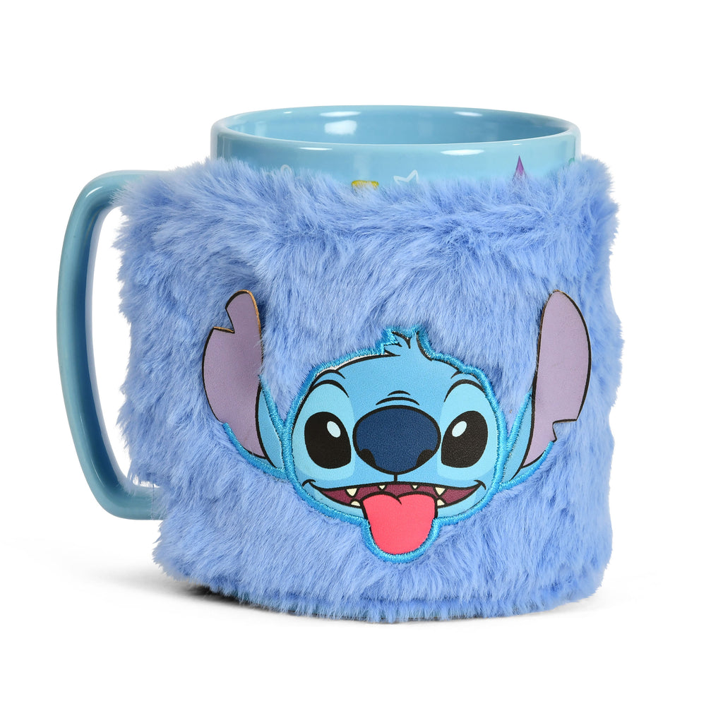 Produktbild Stitch-mugg med plyschöverdrag - Lilo & Stitch