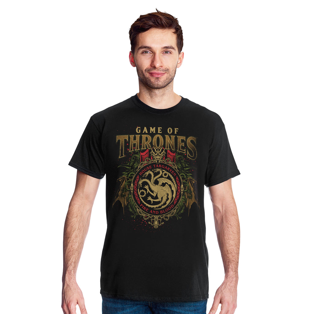 Produktbild Game of Thrones - Targaryen Ornaments T-shirt svart