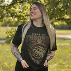 Produktbild Game of Thrones - Targaryen Ornaments T-shirt svart