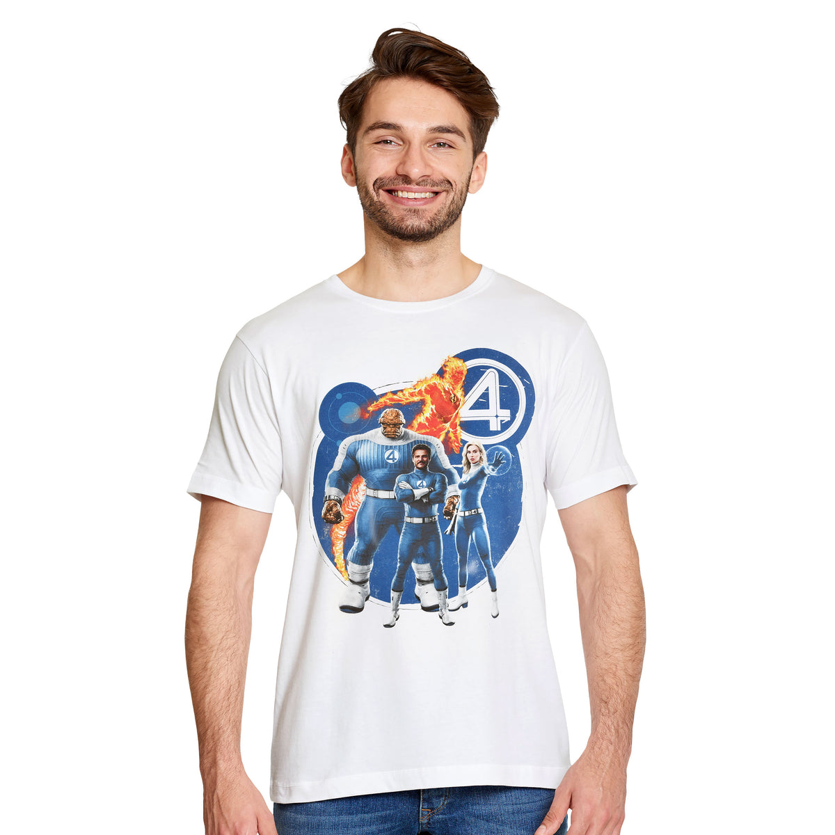Produktbild Fantastic Four - Grupp T-shirt vit