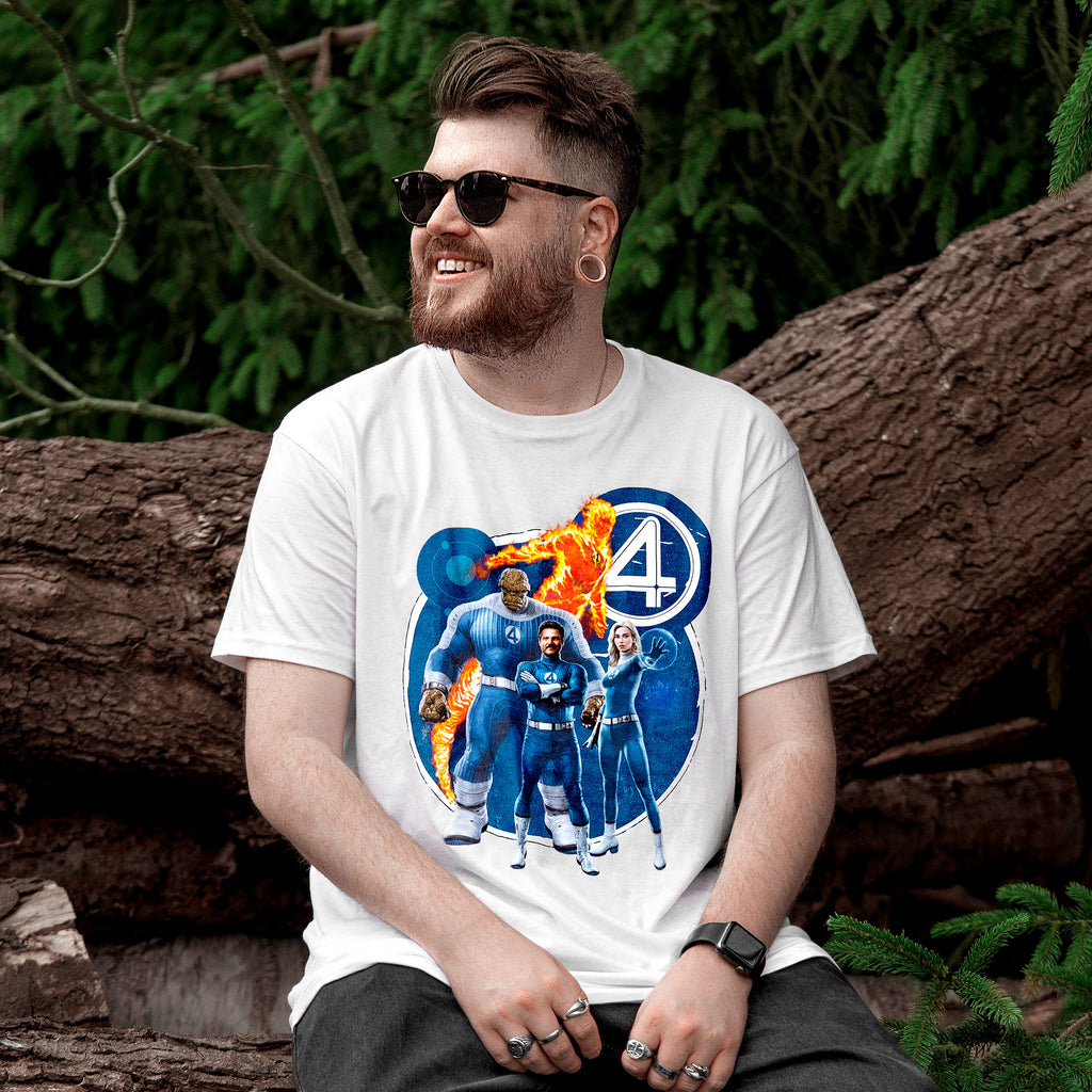 Produktbild Fantastic Four - Grupp T-shirt vit