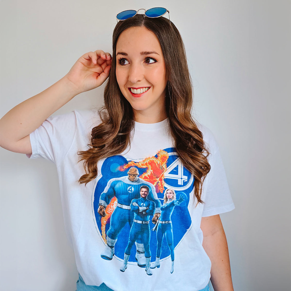 Produktbild Fantastic Four - Grupp T-shirt vit