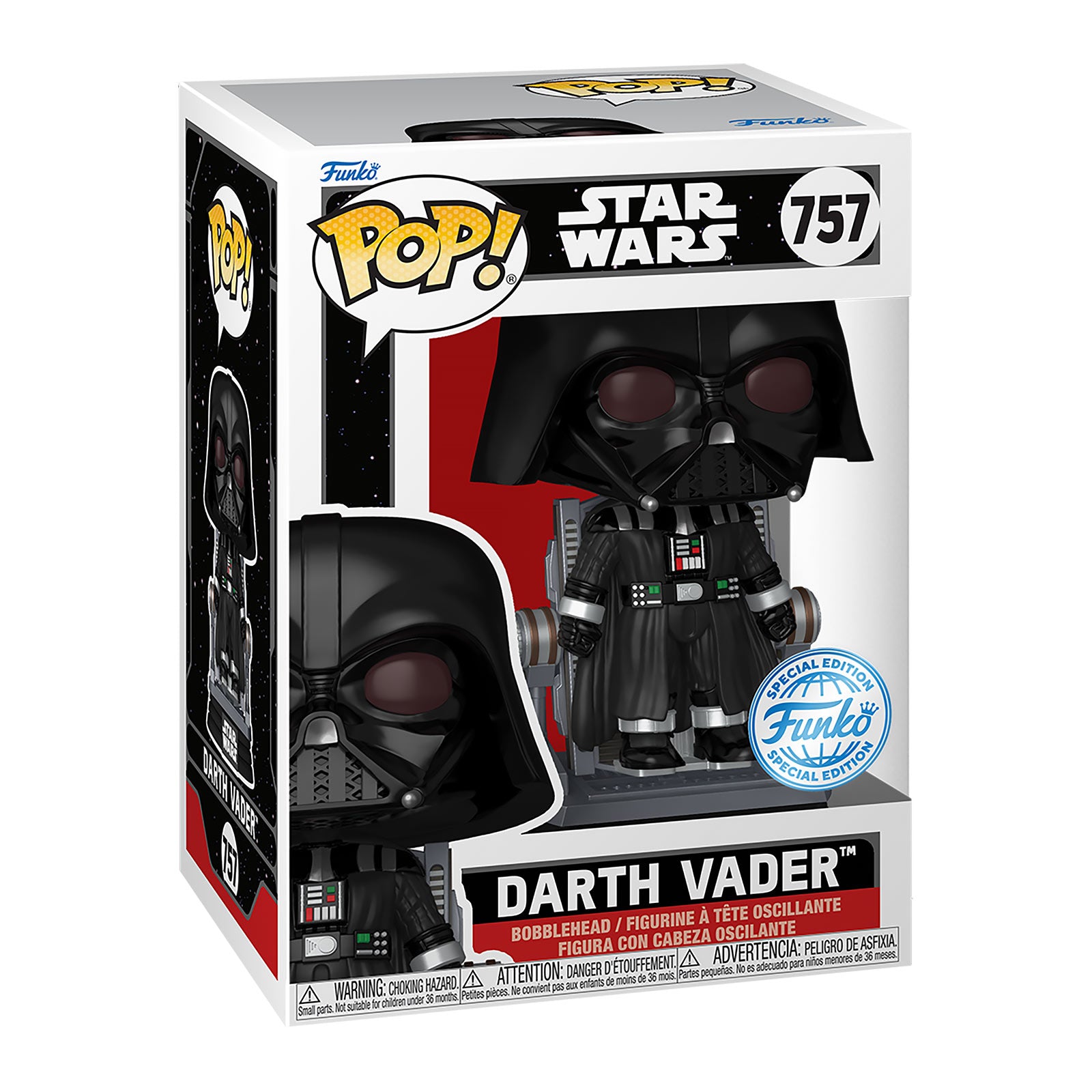 Produktbild Darth Vader Mörkrets hämnd Funko Pop Vickande huvudfigur - Star Wars