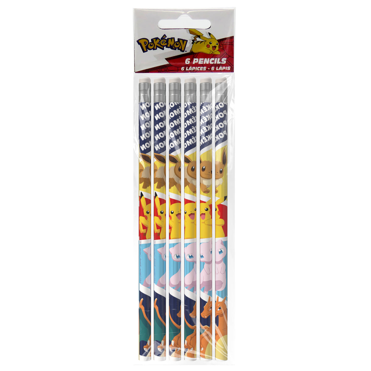 Produktbild Pokemon - Set med 6 pennor
