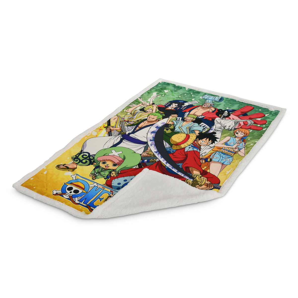 Produktbild One Piece - Gruppfilt med teddytyg