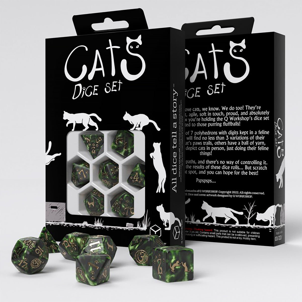 Produktbild Cats - Pixel RPG Tärningsset 7 delar