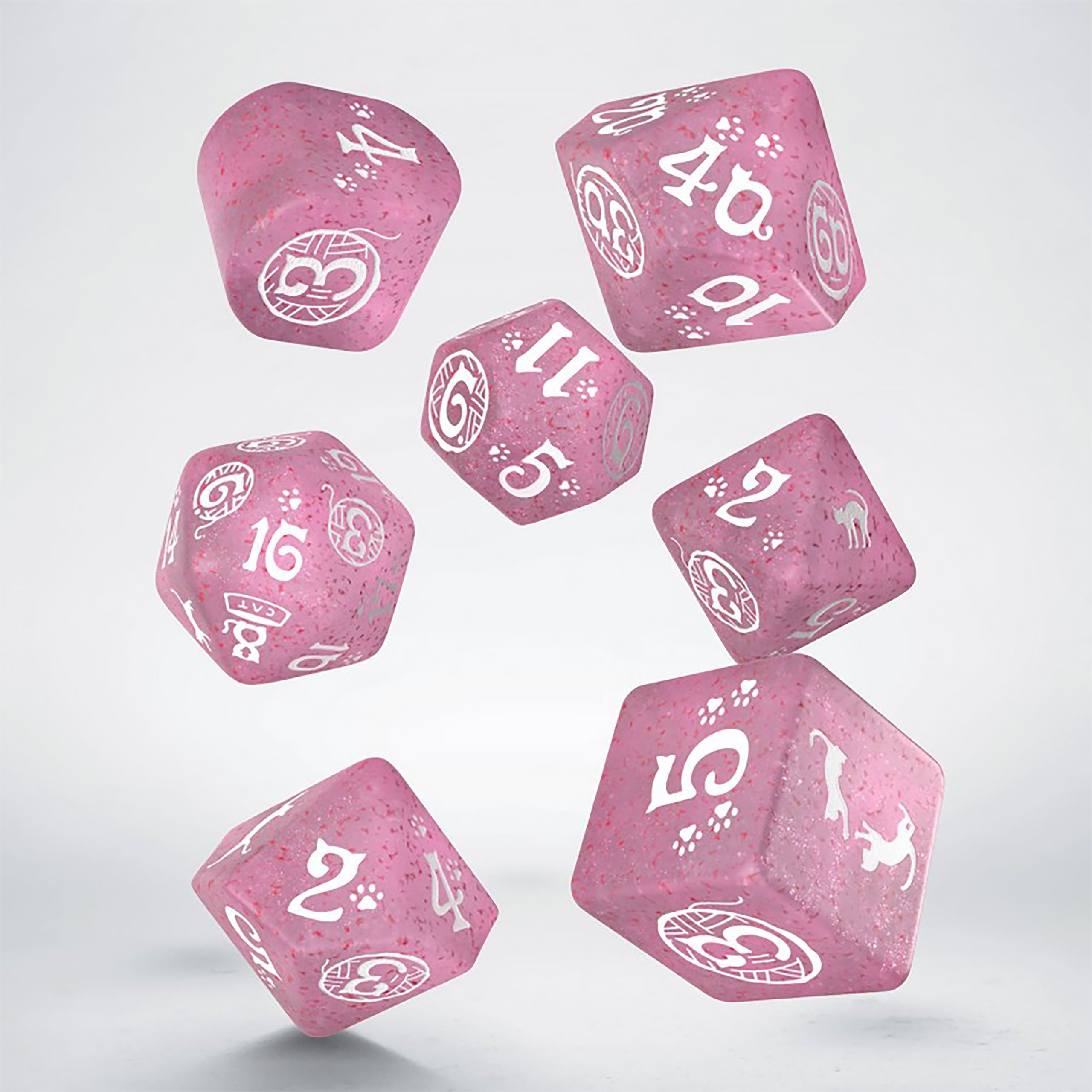 Produktbild Cats - Daisy Glitter RPG Tärningsset 7-delat