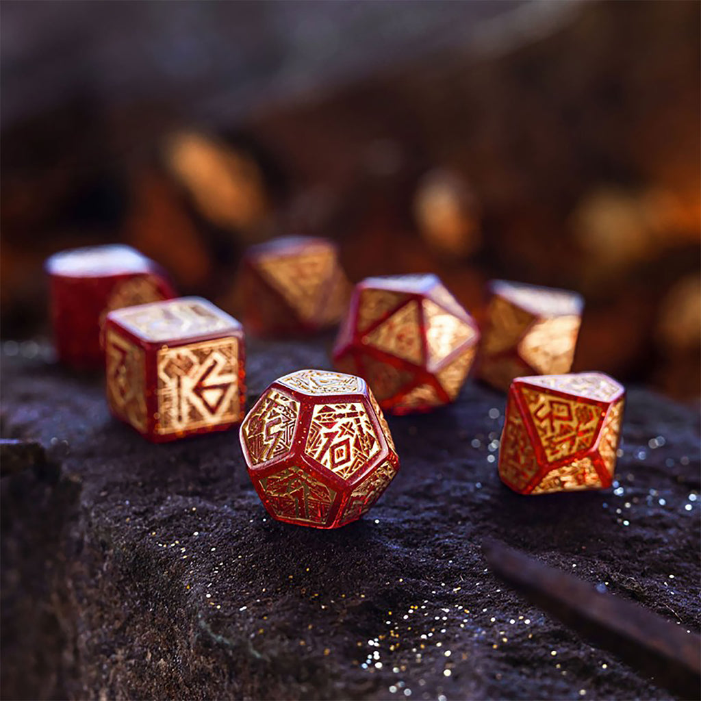 Produktbild Dwarven - Juveler RPG Tärningsset 7 delar