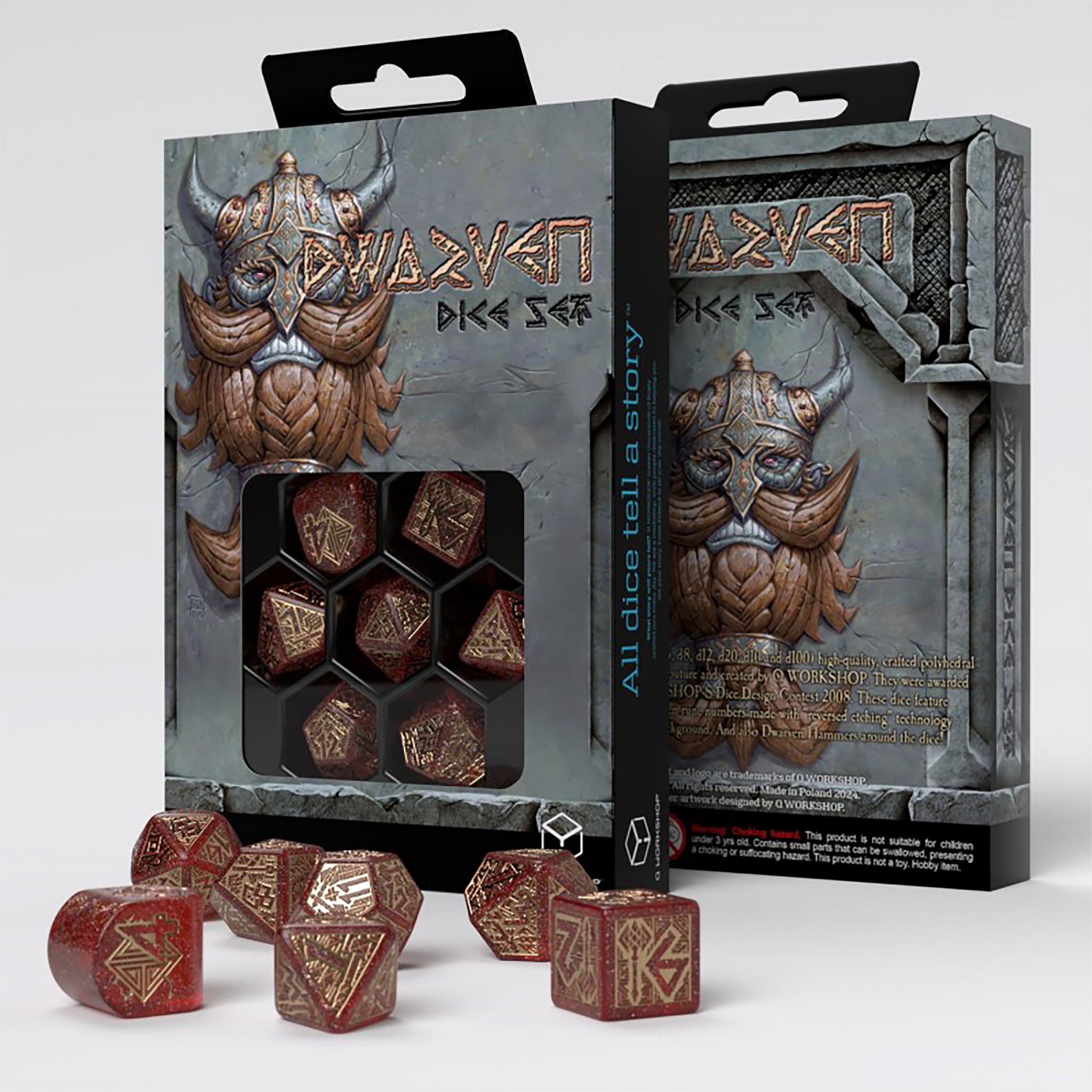Produktbild Dwarven - Juveler RPG Tärningsset 7 delar