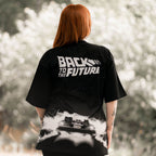 Produktbild Tillbaka till framtiden - Svart oversize T-shirt DeLorean