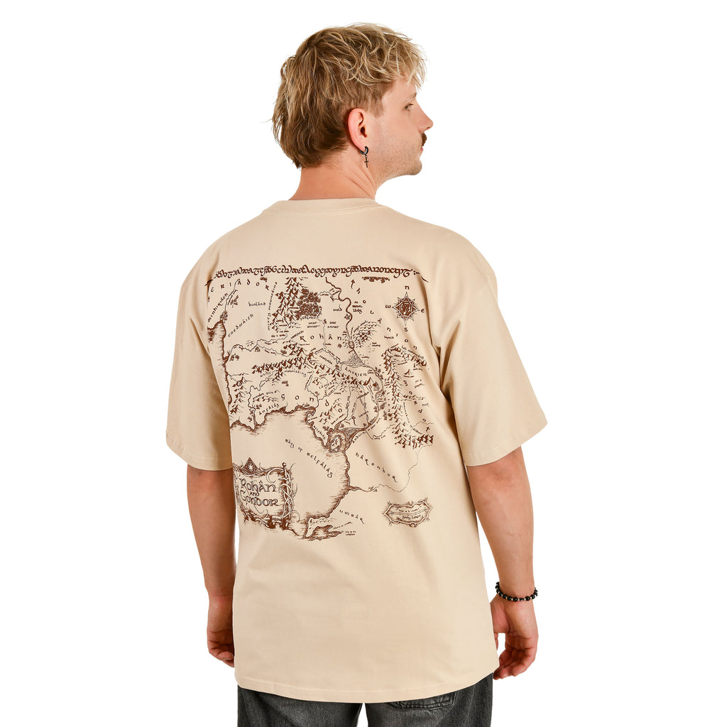 Produktbild Sagan om Ringen - Följeslagare Rohan och Gondor Oversize T-Shirt beige