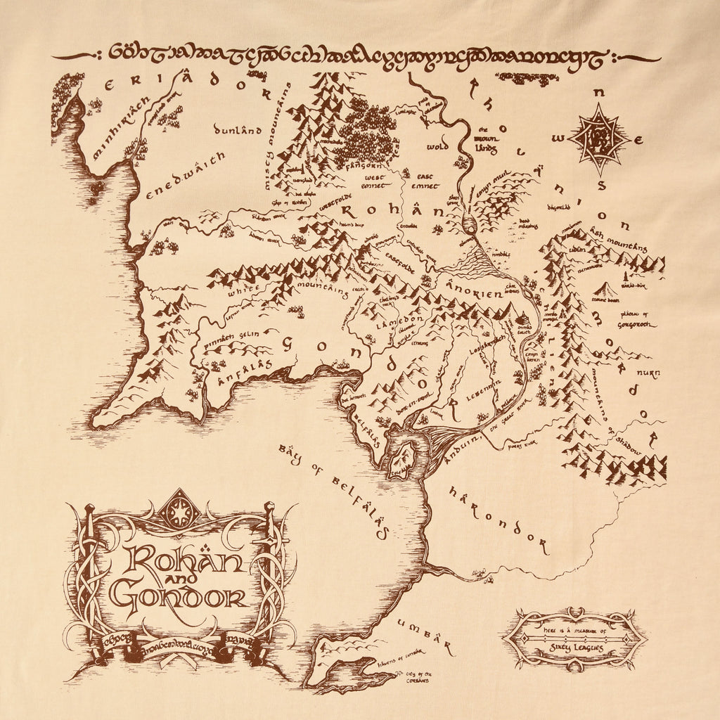 Produktbild Sagan om Ringen - Följeslagare Rohan och Gondor Oversize T-Shirt beige