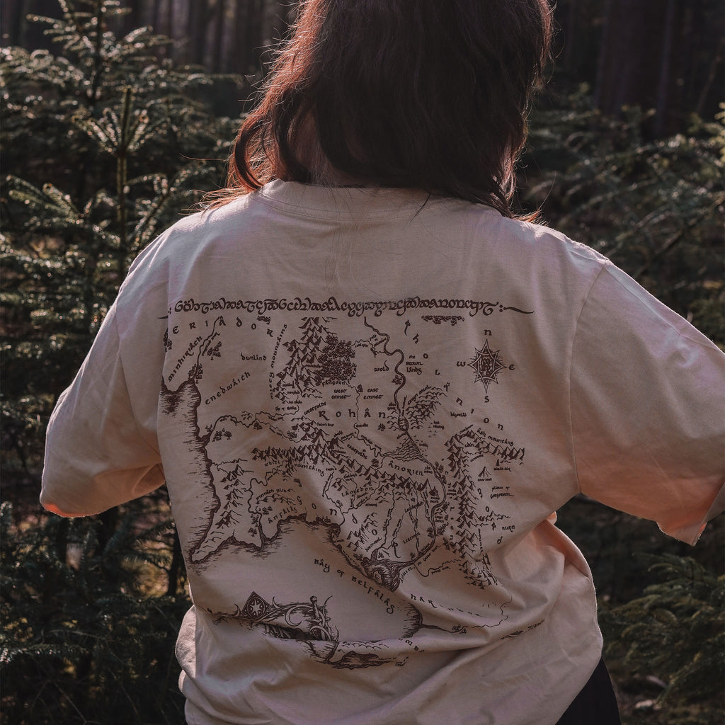 Produktbild Sagan om Ringen - Följeslagare Rohan och Gondor Oversize T-Shirt beige