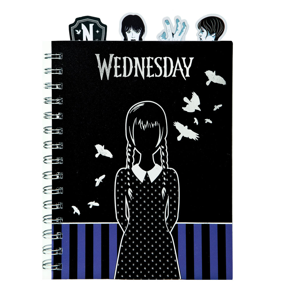 Produktbild Wednesday - Spiralbunden anteckningsbok med avdelare
