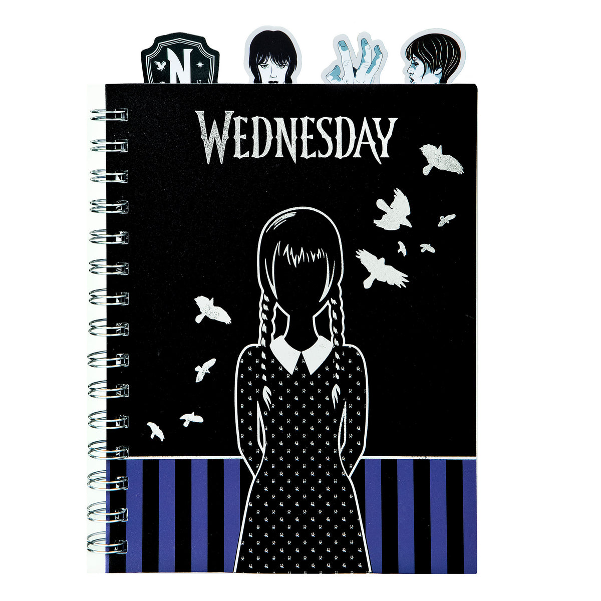 Produktbild Wednesday - Spiralbunden anteckningsbok med avdelare