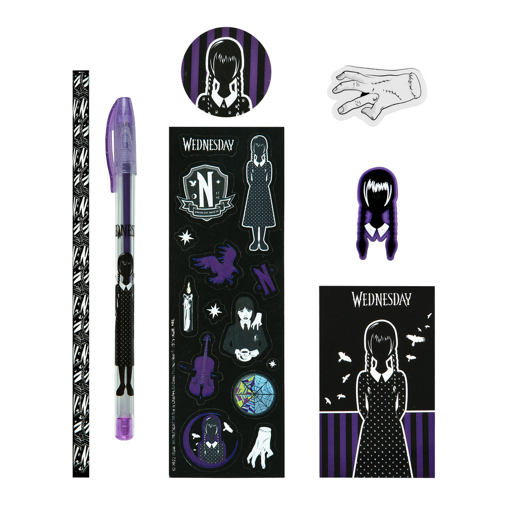 Produktbild Wednesday Addams skrivset, 8-delat
