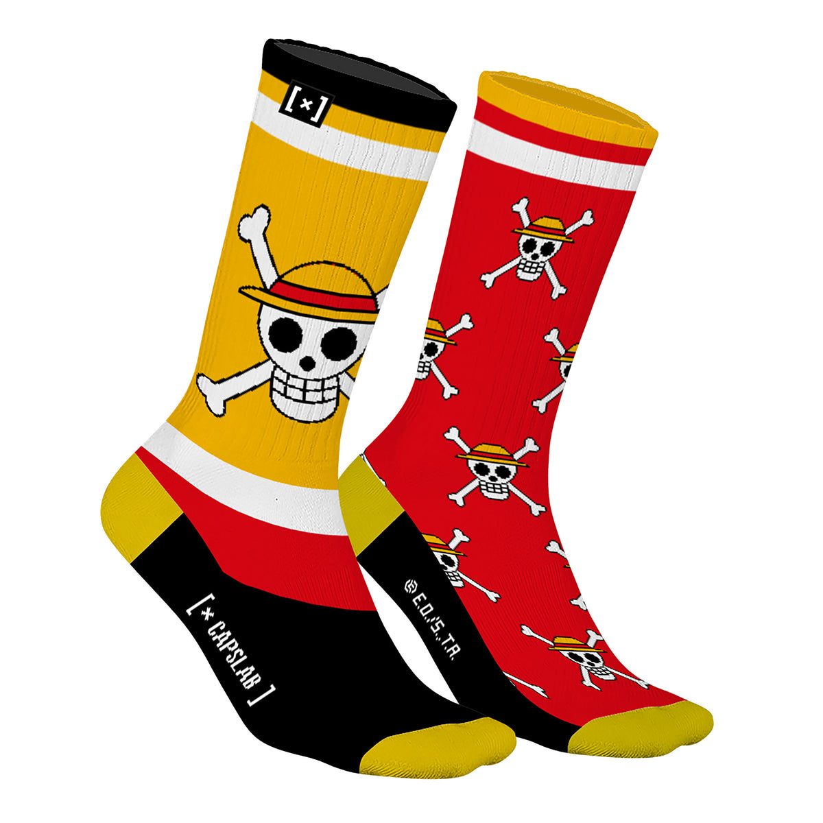 Produktbild One Piece - Straw Hat-gänget Capslab strumpor