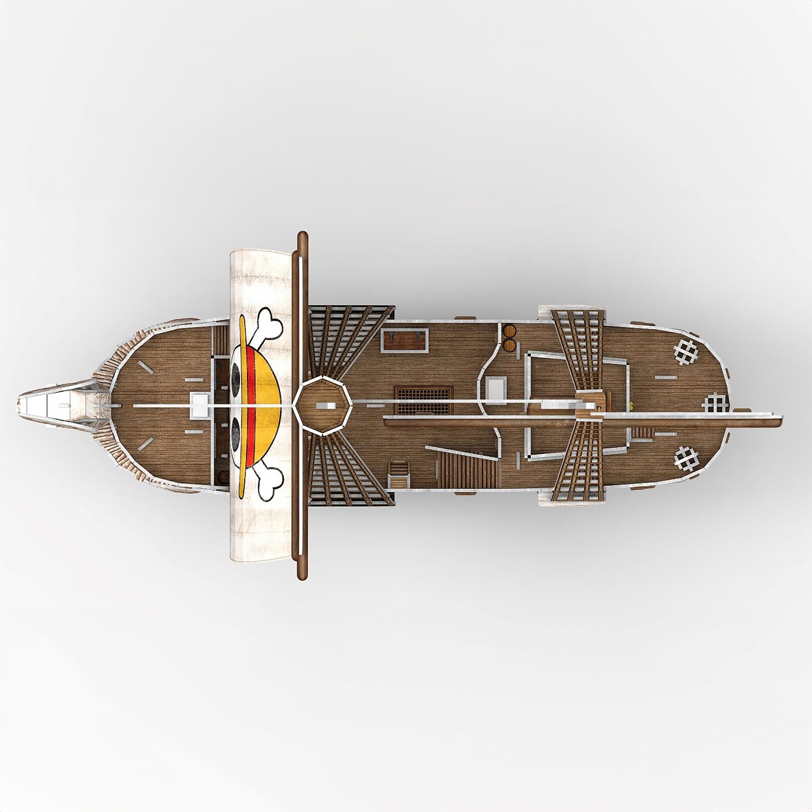 Produktbild One Piece - Going Merry 3D Modell Byggsats