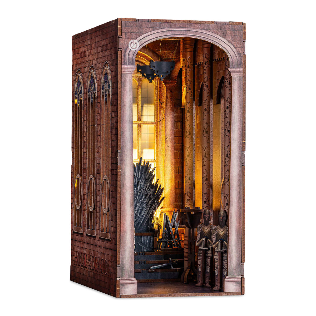 Produktbild Game of Thrones - Järntronen Book Nook modellbyggsats i trä