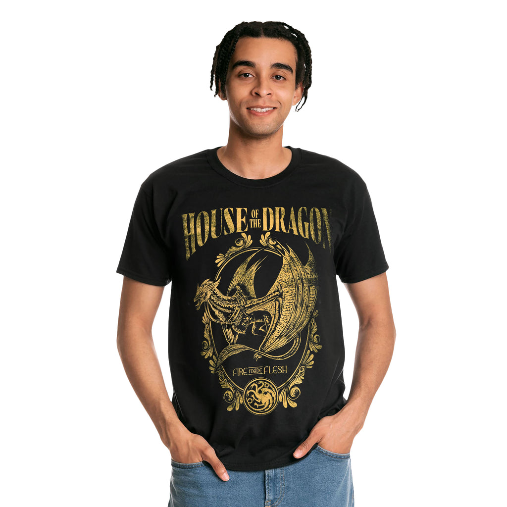 Produktbild House of the Dragon - Fire Made Flesh T-Shirt svart