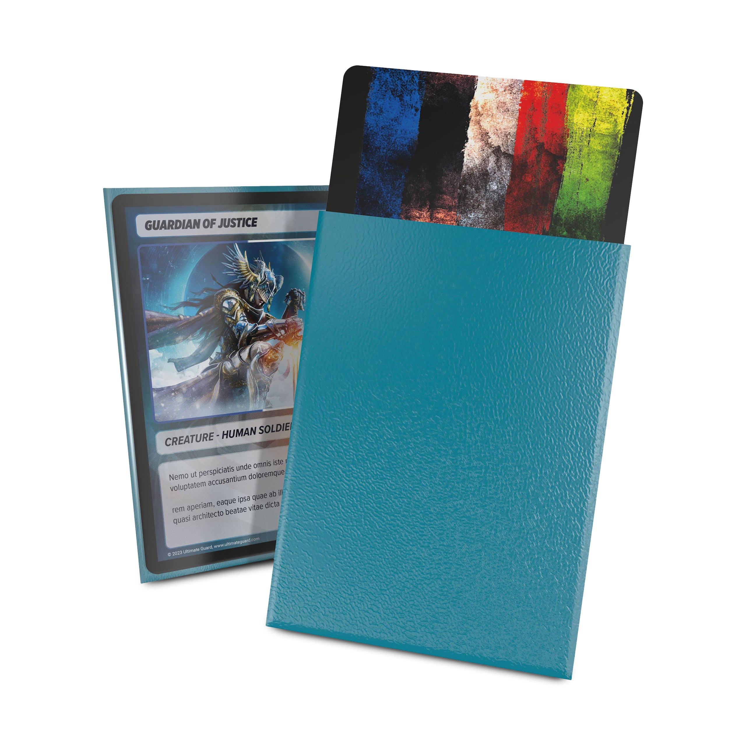 Produktbild Cortex kortfickor matt petrolblå - 100-pack - Ultimate Guard - TCG standardstorlek