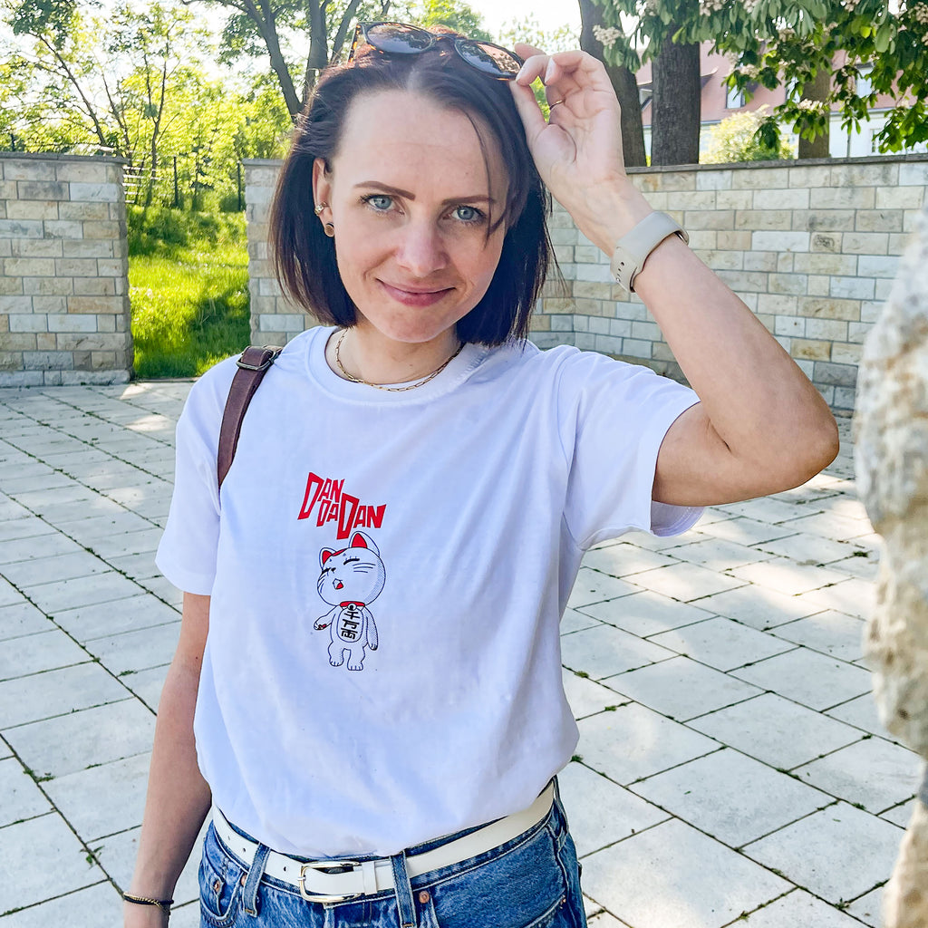 Produktbild Turbo Granny T-shirt för Dandadan-fans vit