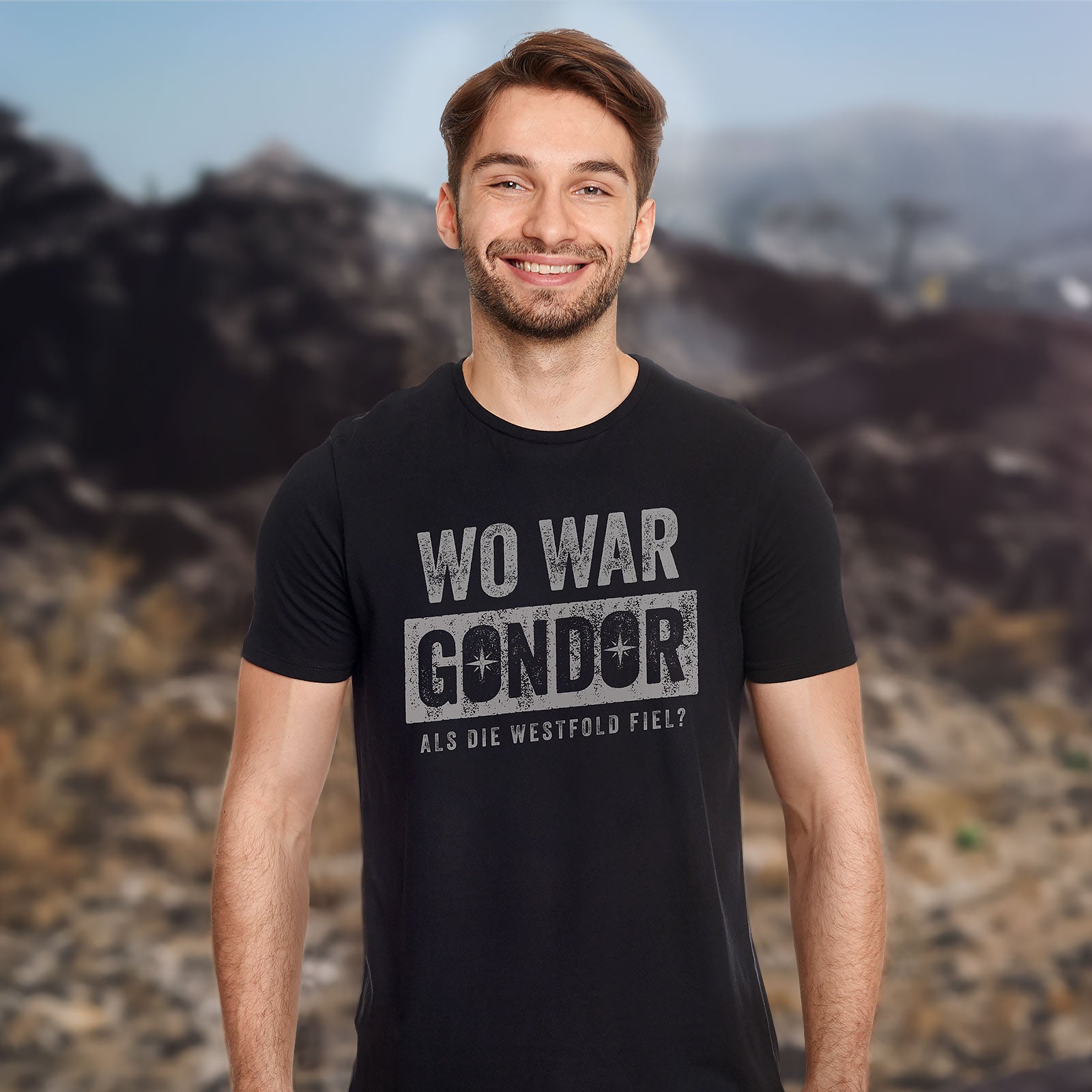 Produktbild Var var T-shirt för Sagan om Ringen-fans svart
