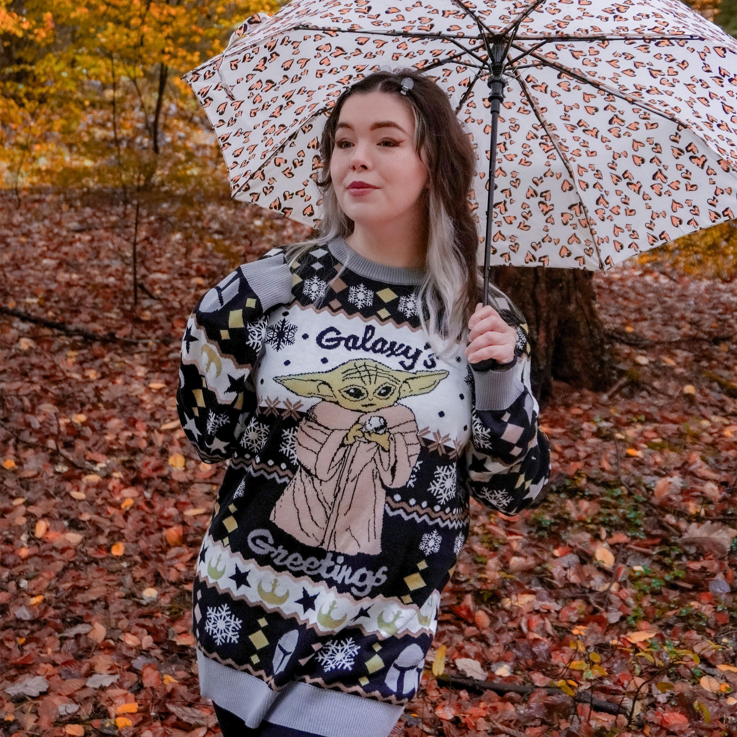 Produktbild Grogu Galaxy's Greetings stickad tröja - Star Wars The Mandalorian