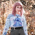 Produktbild Stitch Ohana stickad tröja - Lilo & Stitch