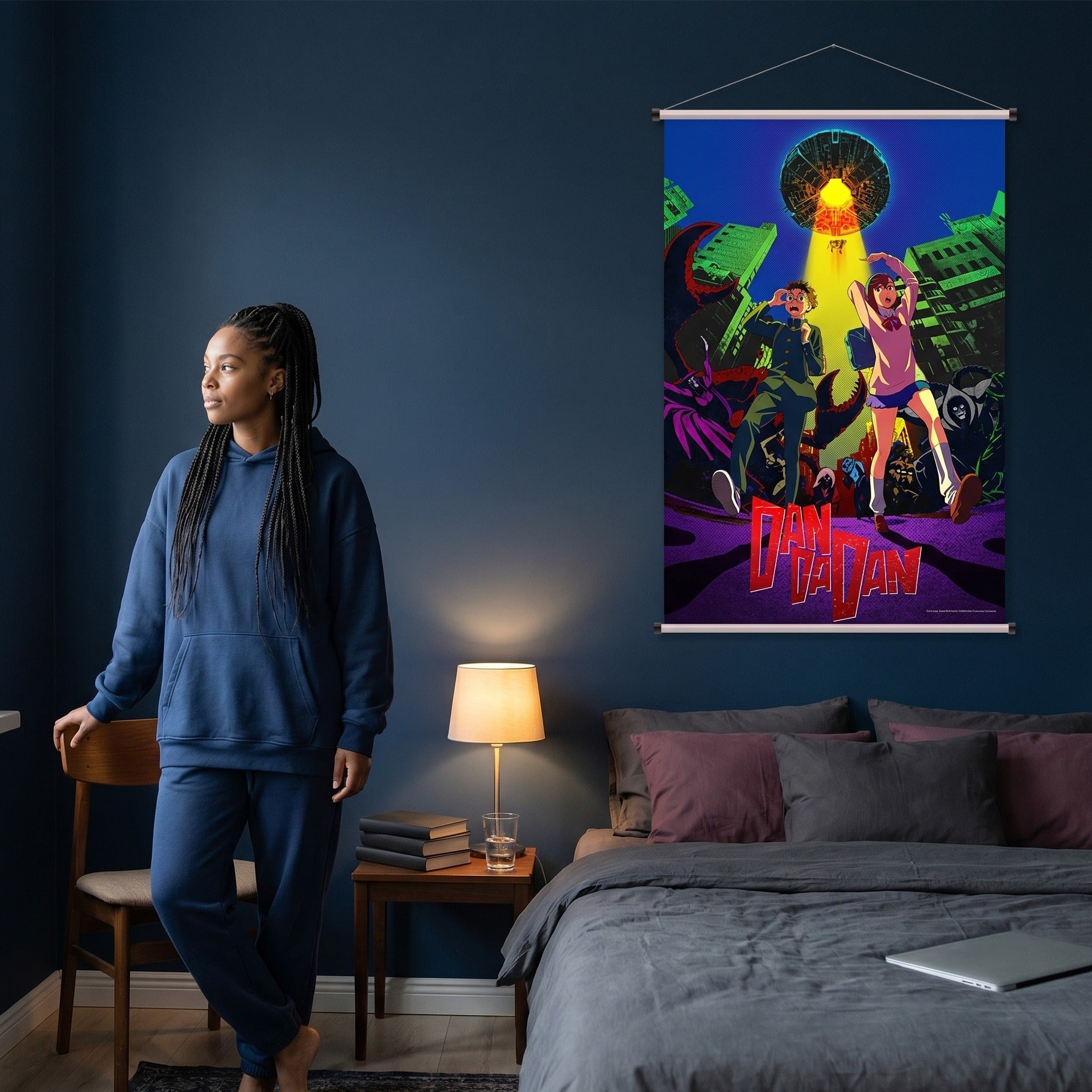 Produktbild Dandadan - Okarun och Momo Wall Scroll