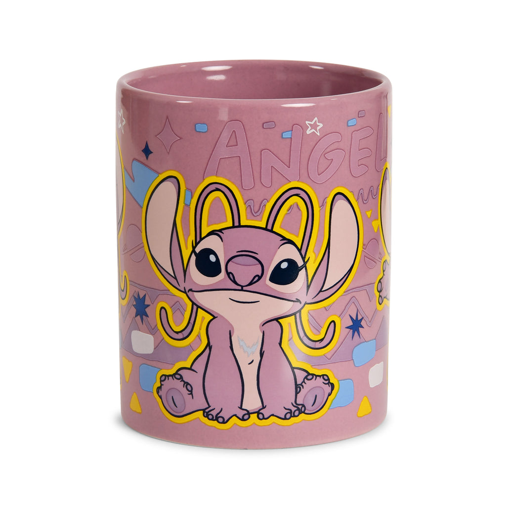 Produktbild Lilo & Stitch - Angel mugg med plyschöverdrag