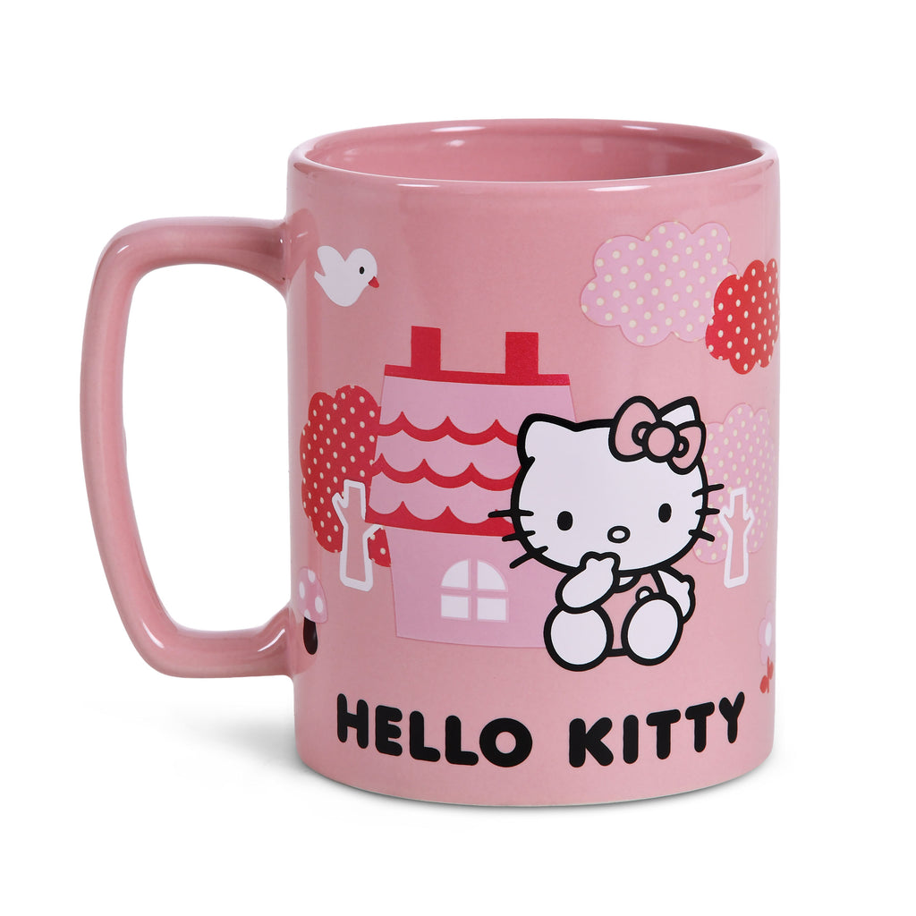 Produktbild Hello Kitty-mugg med plyschöverdrag
