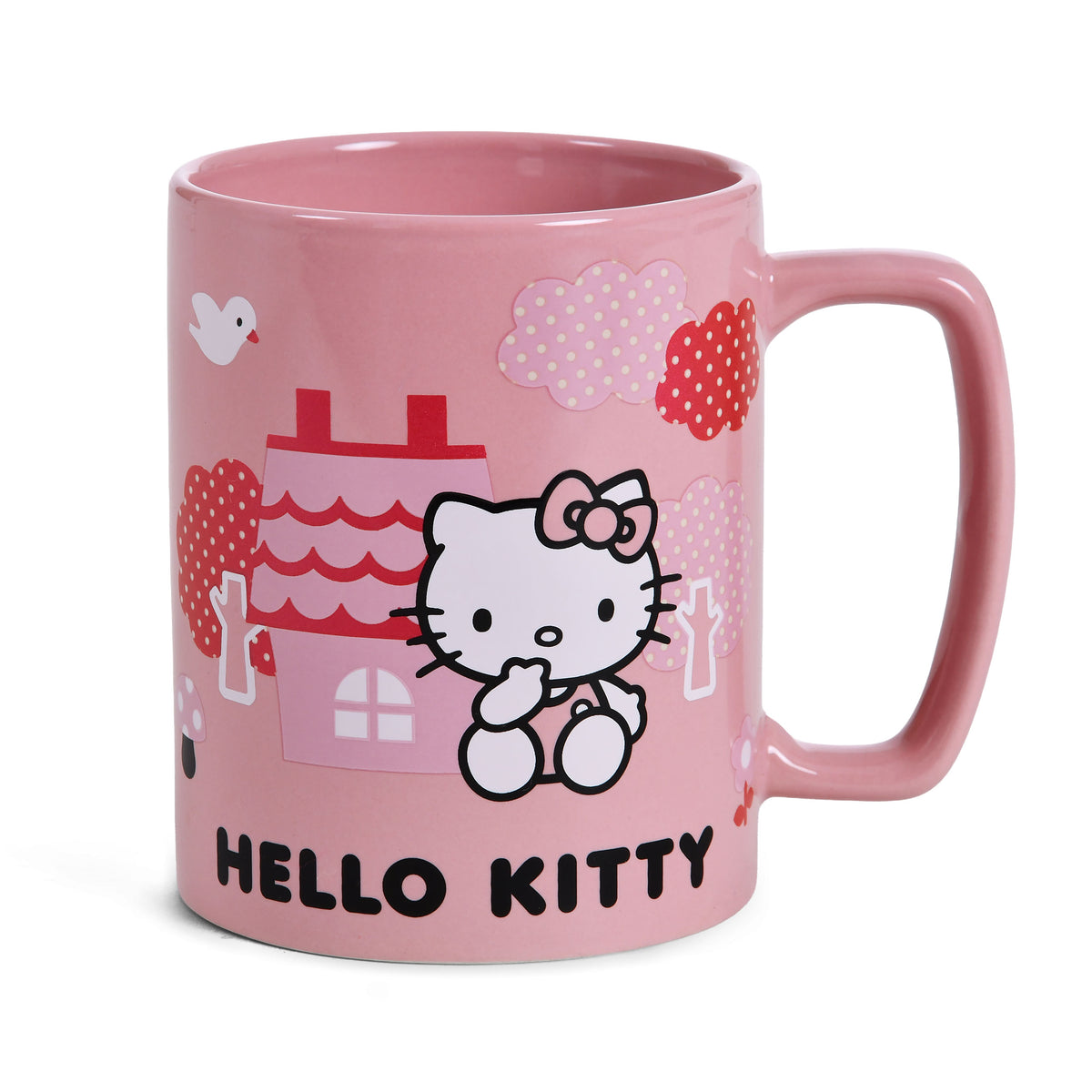 Produktbild Hello Kitty-mugg med plyschöverdrag