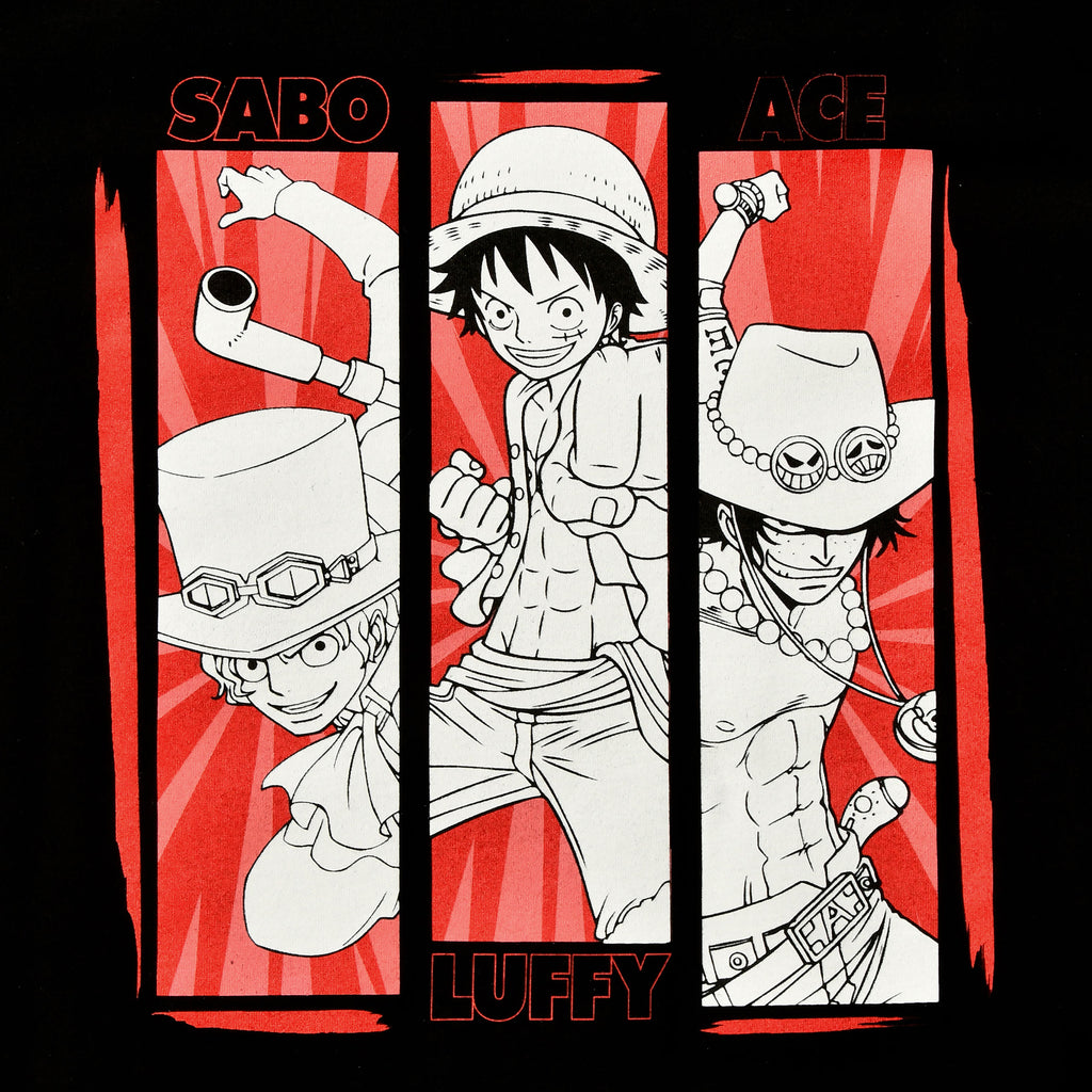 Produktbild One Piece - Besättning T-shirt svart