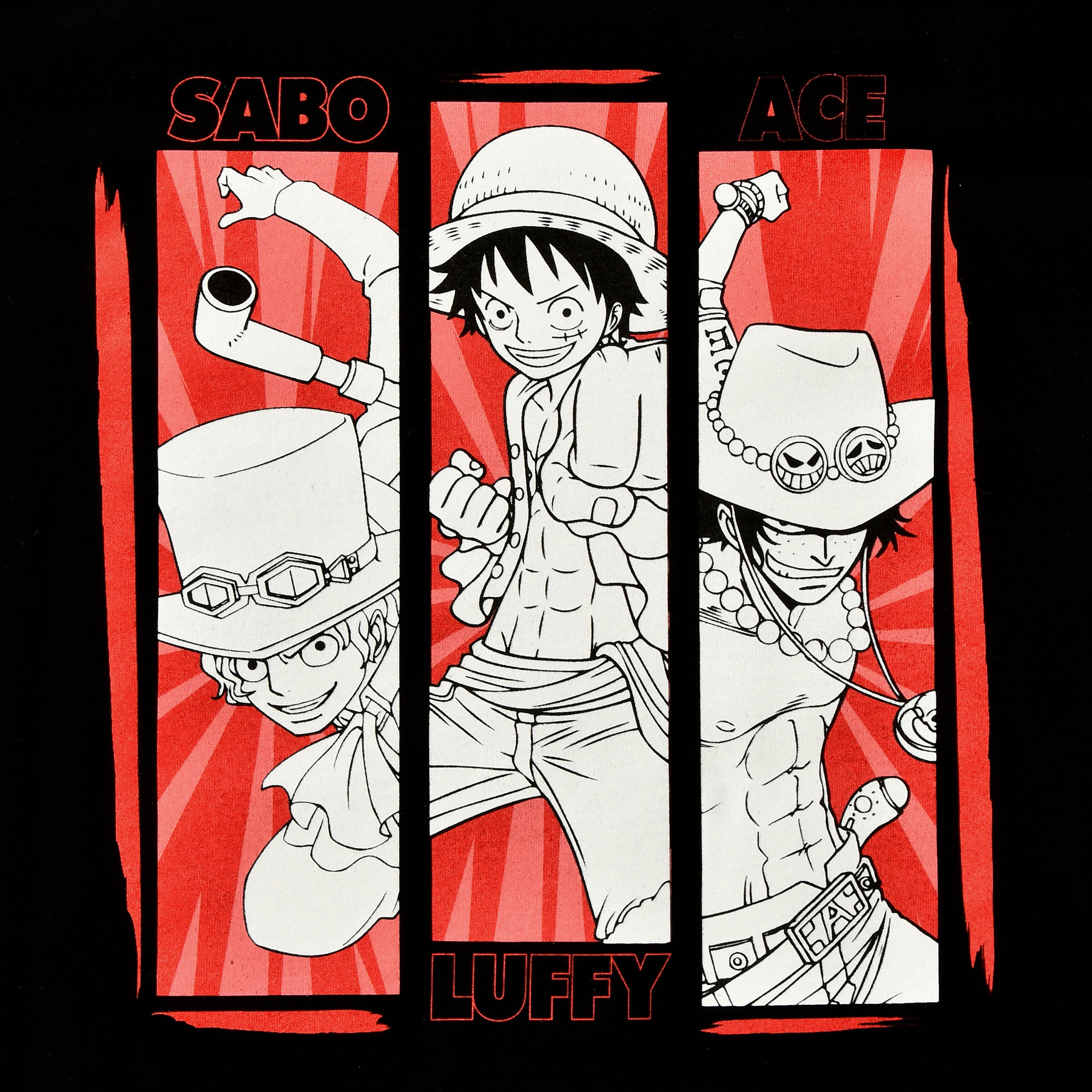 Produktbild One Piece - Besättning T-shirt svart