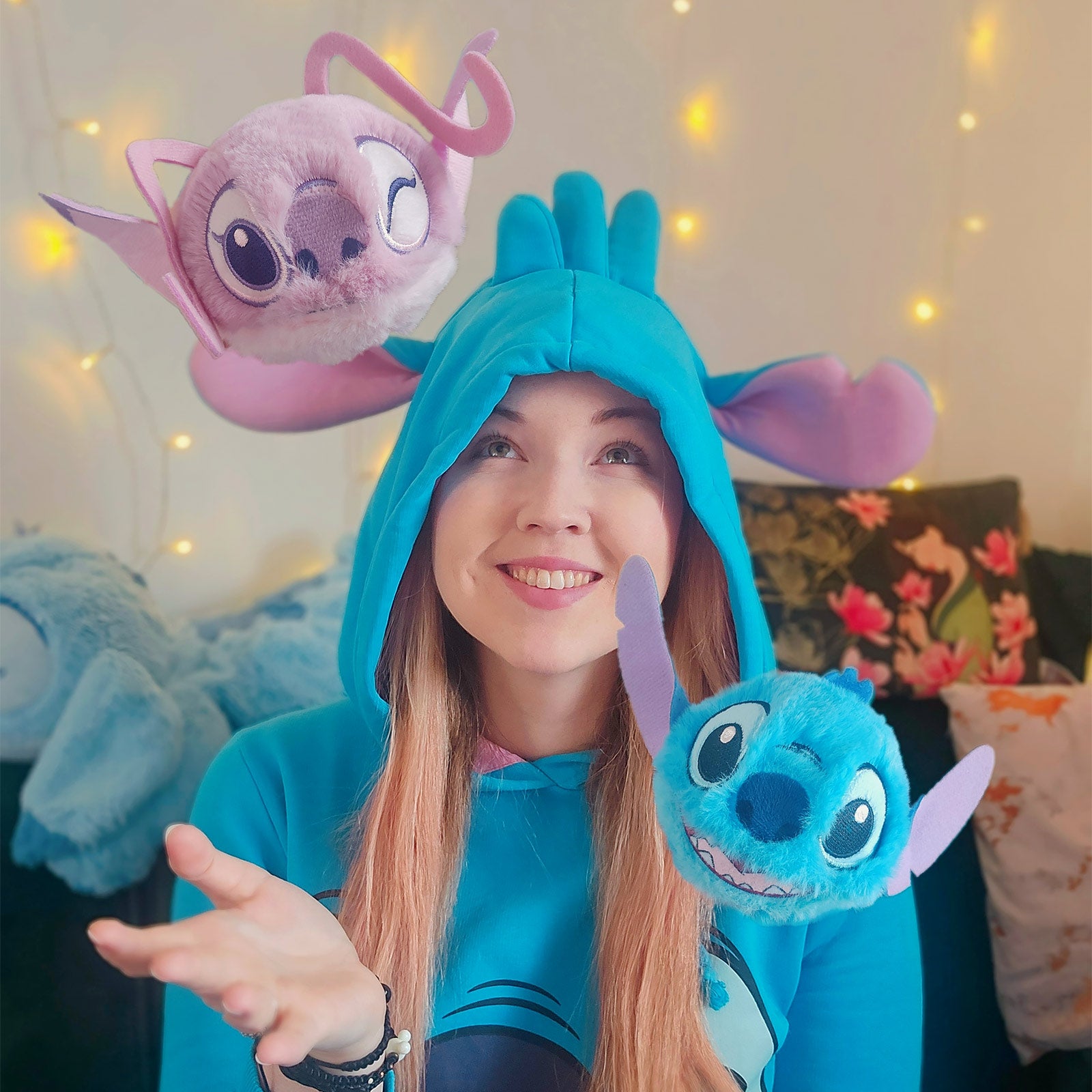 Produktbild Angel Beanie Bouncers studsande plyschboll - Lilo & Stitch