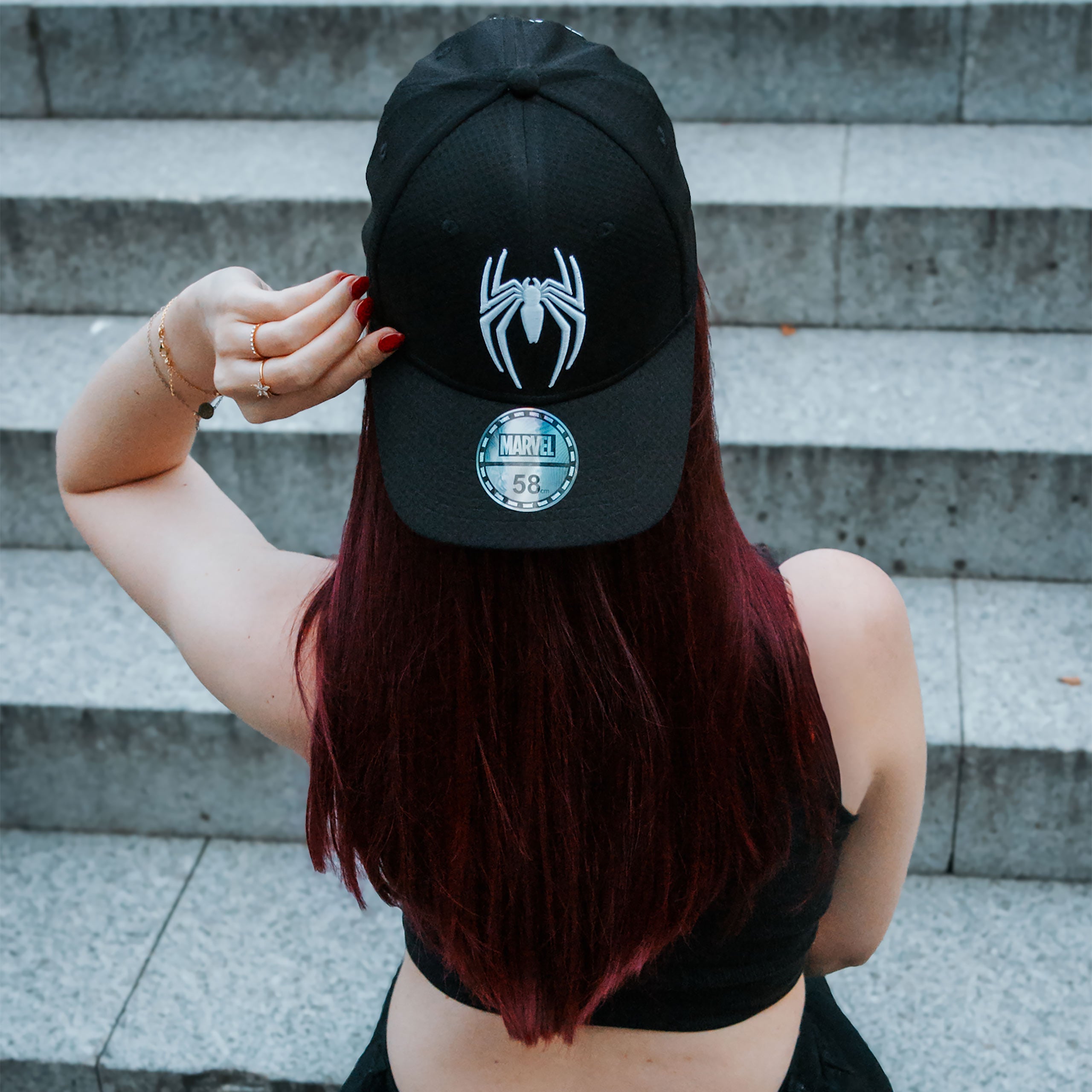Produktbild Spider-Man - Vit Logotyp Basebollkeps