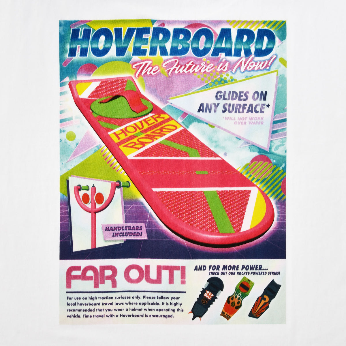 Produktbild Tillbaka till Framtiden - Hoverboard Oversize T-Shirt Vit