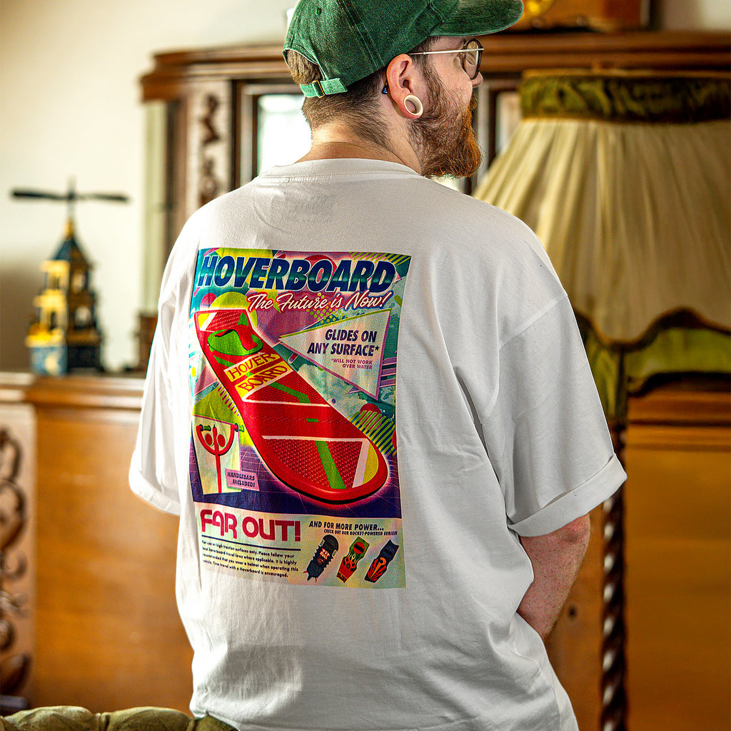 Produktbild Tillbaka till Framtiden - Hoverboard Oversize T-Shirt Vit
