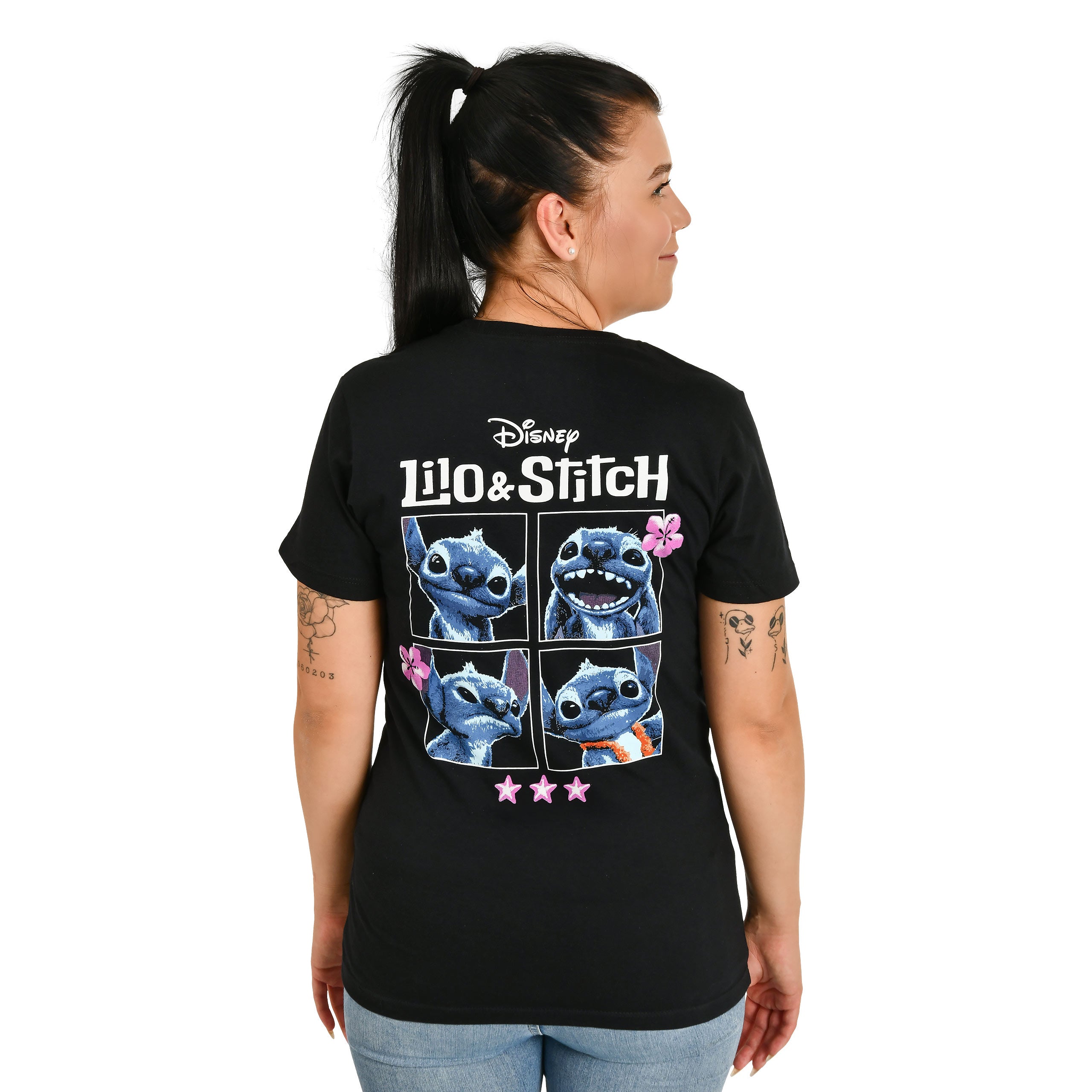 Produktbild Stitch T-shirt Dam Svart - Lilo & Stitch