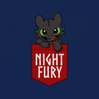 Product image How to Train Your Dragon - Night Fury Pocket T-Shirt blue