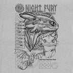 Produktbild Draktränaren - Night Fury Sketch T-shirt grå